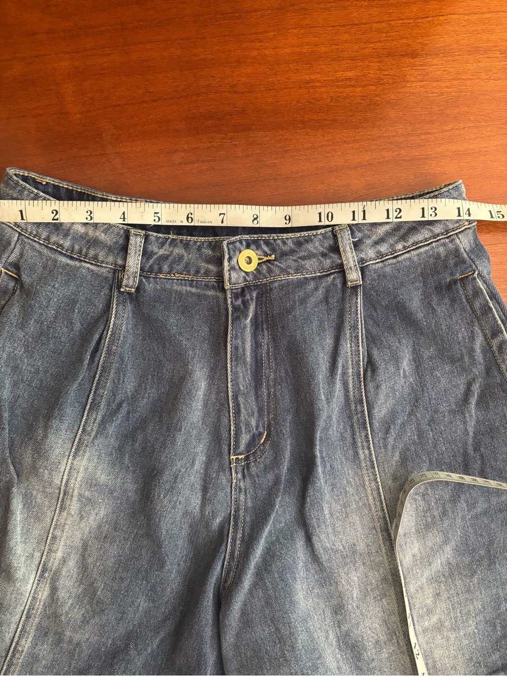 entro Relaxed Washed Blue Jeans Shorts